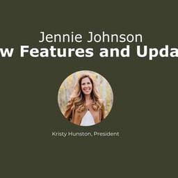 Jennie Johnson New Features and Updates - July 8